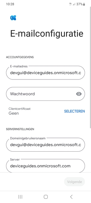 Voer uw wachtwoord in