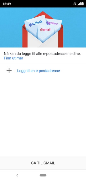 Velg Legg til en e-postadresse