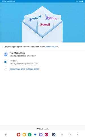 Seleziona VAI A GMAIL