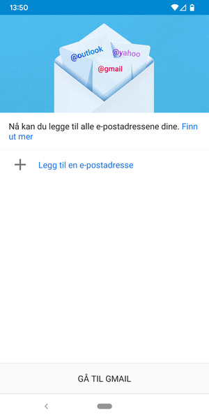 Velg Legg til en e-postadresse