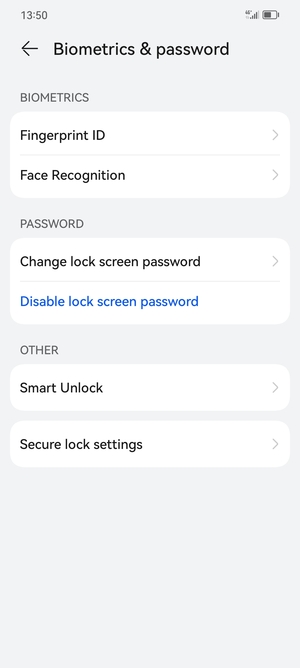 Your phone is now secure with a screen lock