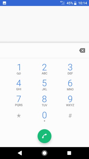 Press and hold the number 1
