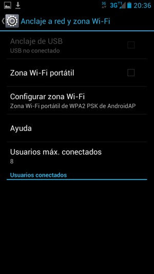 Seleccione Configurar zona Wi-Fi