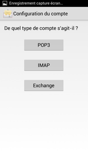 Sélectionnez Exchange