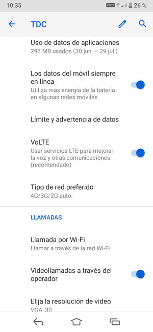Seleccione Tipo de red preferido