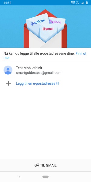 Velg GÅ TIL GMAIL