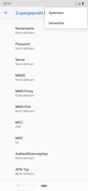 Wählen Sie Speichern