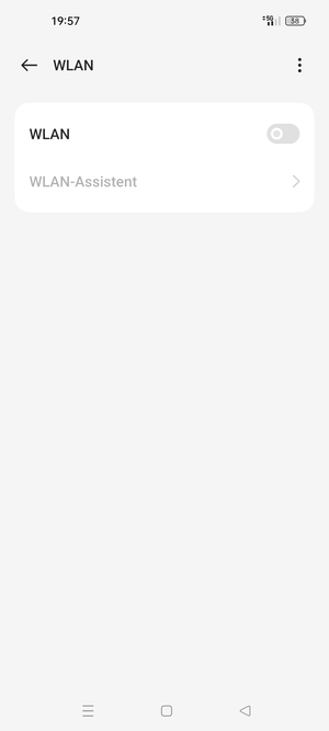 Schalten Sie WLAN ein
