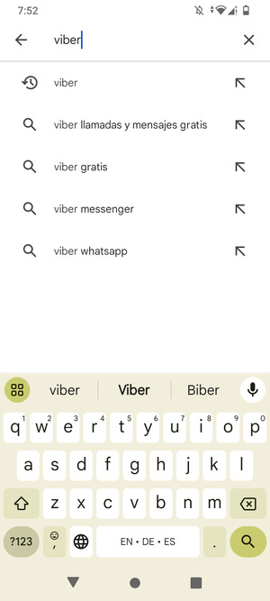 Introduzca el nombre de la aplicación y seleccione Buscar