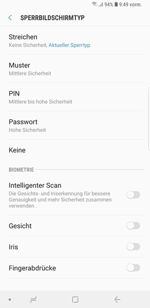 Wählen Sie Muster