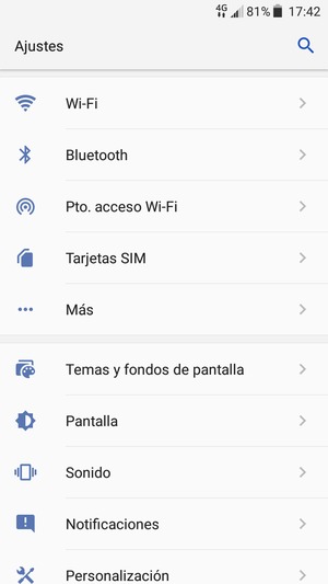 Seleccione Tarjetas SIM