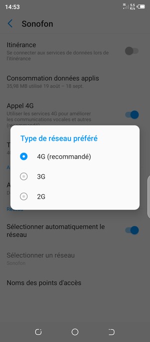 Sélectionnez votre option préférée