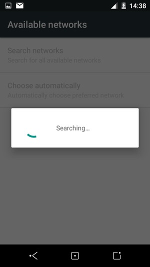 Wait for the search to finish