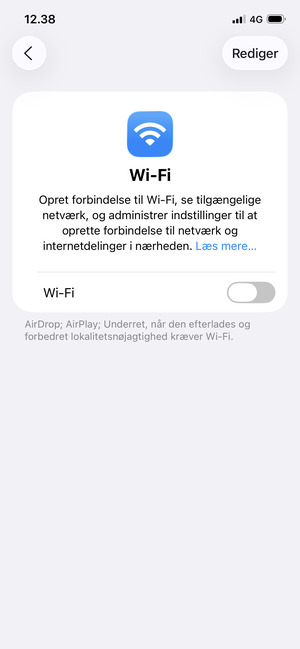 Slå Wi-Fi til