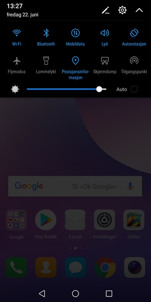 Slå av Wi-Fi og Bluetooth