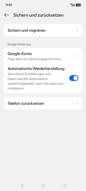 Wählen Sie Google-Konto