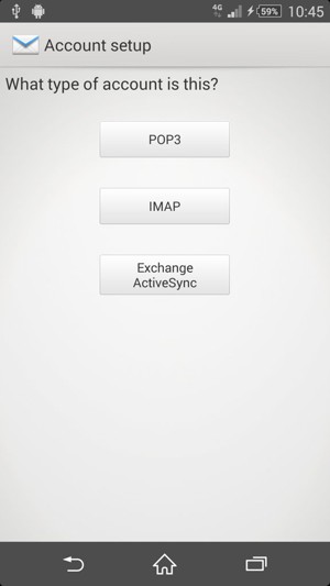 Select Exchange Active Sync