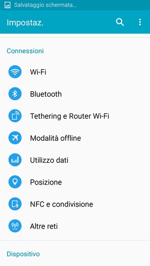 Seleziona Wi-Fi