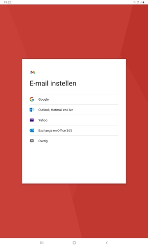 Selecteer Outlook, Hotmail en Live