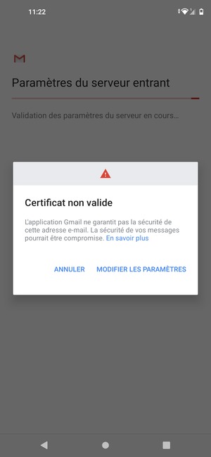 Sélectionnez MODIFIER LES PARAMÈTRES