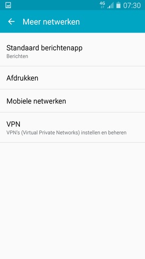 Selecteer Mobiele netwerken