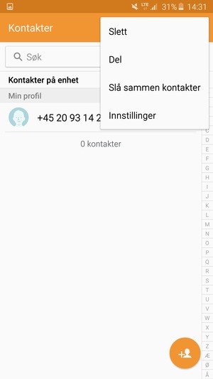 Velg Innstillinger