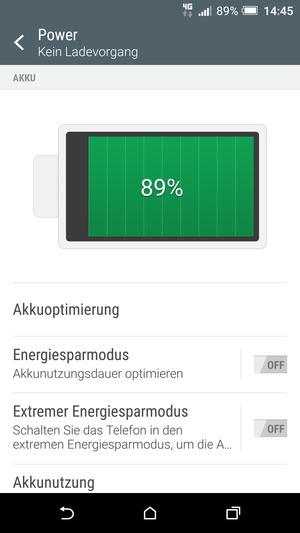 Schalten Sie Energiesparmodus ein