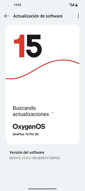 Espere a que la búsqueda termine