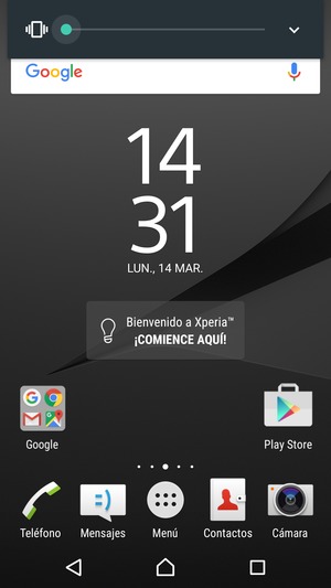 Continúe presionando para el modo de vibración, el cual es aprobado con una vibración corta