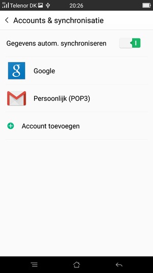 Selecteer Google