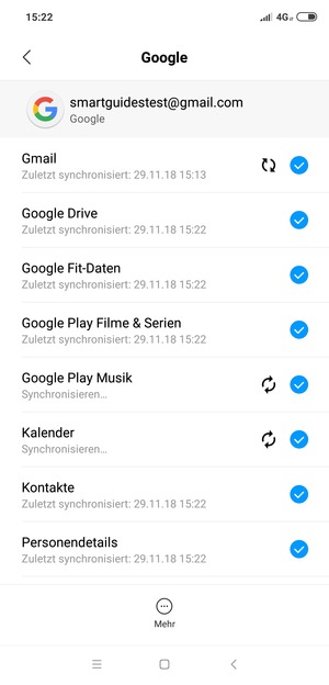 Ihre Daten werden synchronisiert