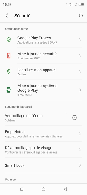 Votre téléphone est maintenant sécurisé par un écran de verrouillage