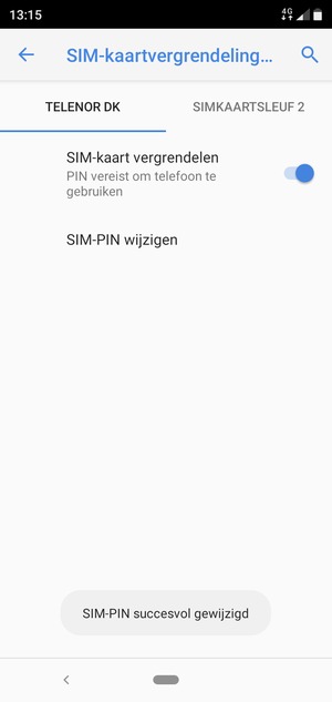 Uw SIM-PIN is gewijzigd