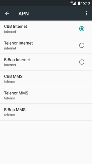 Seleziona il tasto Menu
