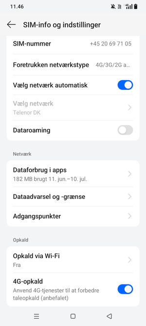 Scroll til og vælg Adgangspunkter