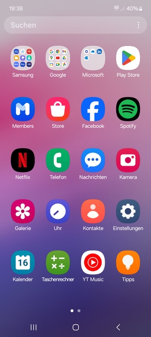 Wählen Sie Einstellungen