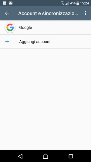 Seleziona il tuo account Google