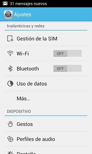 Seleccione Wi-Fi