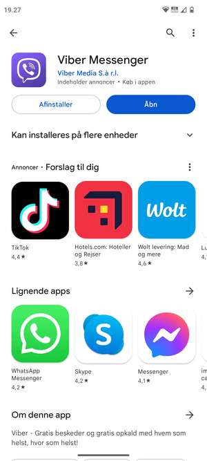 Vælg Åbn