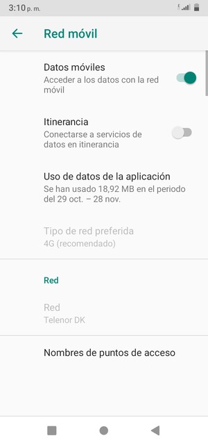 Seleccione Nombres de puntos de acceso