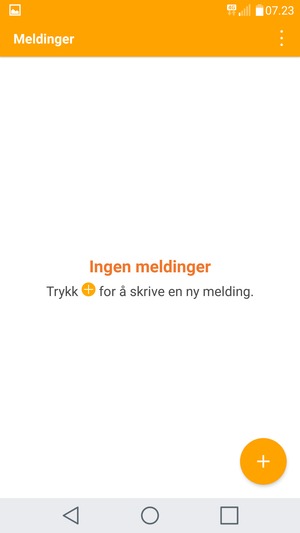 Velg menyknappen