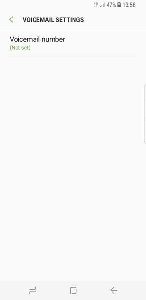 Select Voicemail number