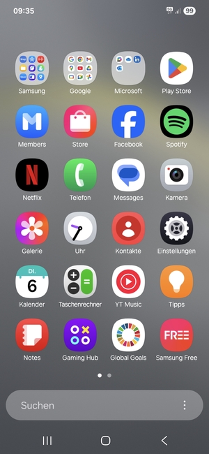 Wählen Sie Einstellungen