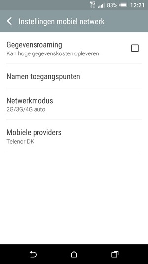 Selecteer Namen toegangspunten