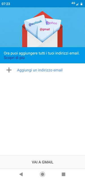 Seleziona Aggiungi un indirizzo email