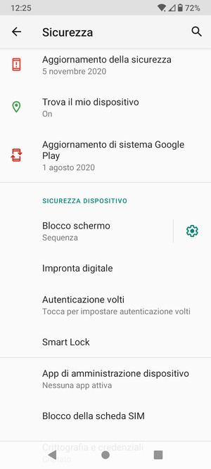 Scorri e seleziona Blocco della scheda SIM