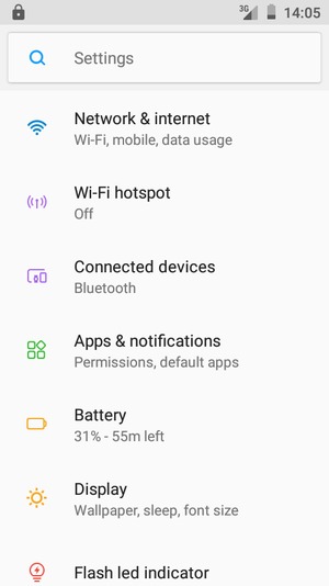 Select Network & internet