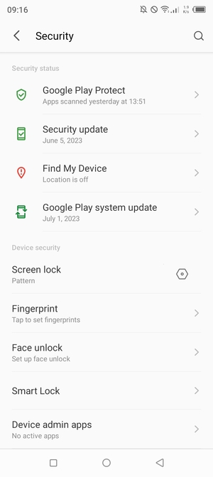 Your phone is now secure with a screen lock