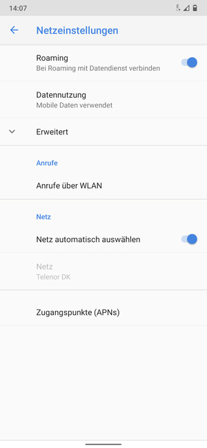 Schalten Sie Roaming an oder aus