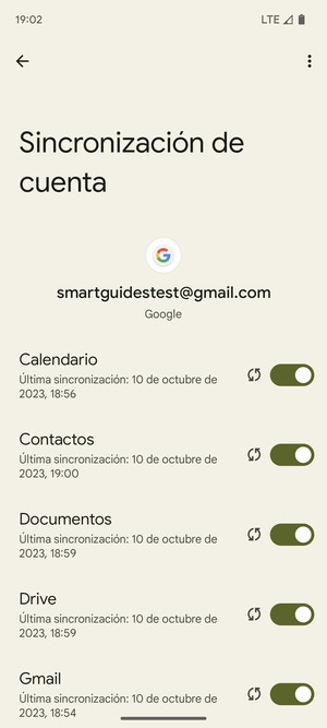 Asegúrese de haber seleccionado Contactos